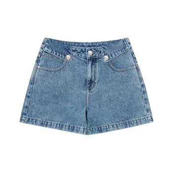 ELF SACK Denim Shorts Women's Denim Blue