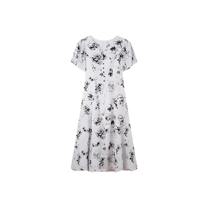 LUYOUYE Short Sleeved Dress Women's-0