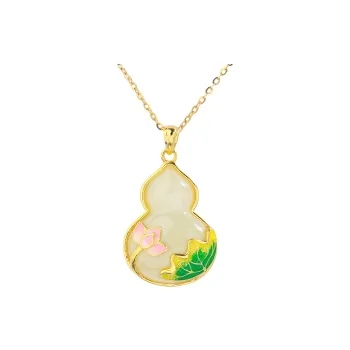 CHINA GOLD Pendants Pale Greenish White Jade Women's