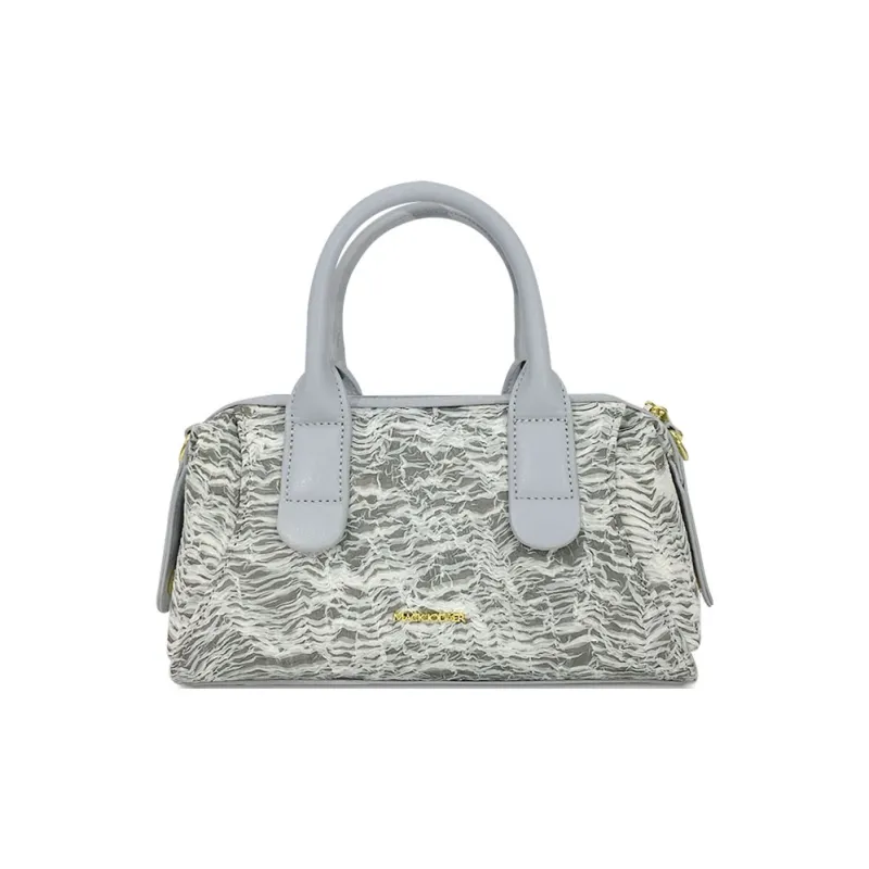 MACK JODAER Synthetic Leather One Shoulder Handbag Women's Light Gray Yarn-4
