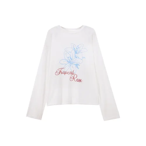 SUSANSAN T Shirts Women's White