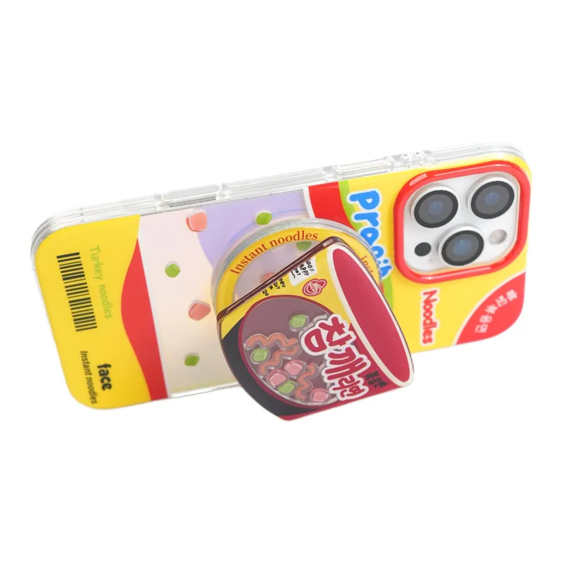 Wei Xin Acrylic Material Laser Korea Noodle Phone Cases Compatible With IPhone 16/15 Pro Max/Apple 13/14 Pro/Max-3