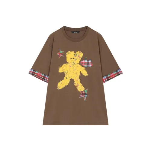 ELF SACK T Shirts Women's Bear Coffee