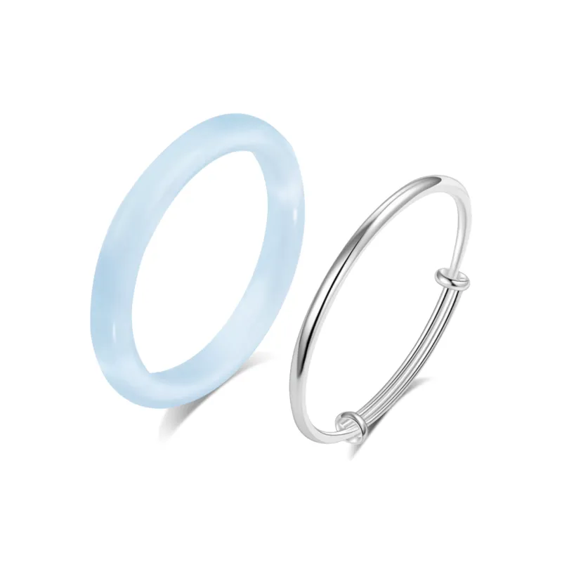 Master Kim Glass Cat Eye Bangles Women's-0