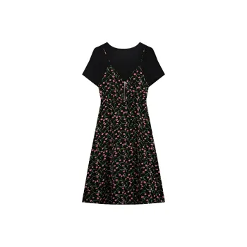 LUYOUYE Short Sleeved Dress Women's