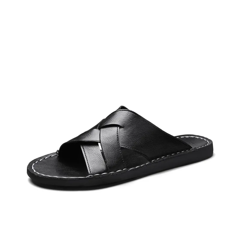 Eminu Slide Slippers Men Black-0