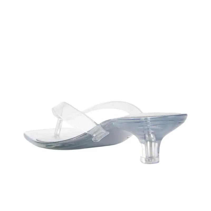 STEVE MADDEN Abrasion Resistant Flip Flops Women's Transparent-2