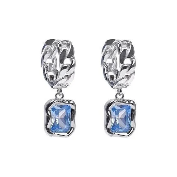 ZWU 925 Sterling Silver Stud Earrings Unisex-2
