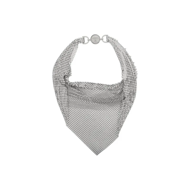 VERSACE Metal Necklaces Women's Silver-1