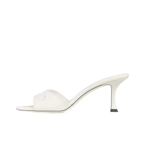 Jimmy Choo Slide Slippers 7cm Women's Latte
