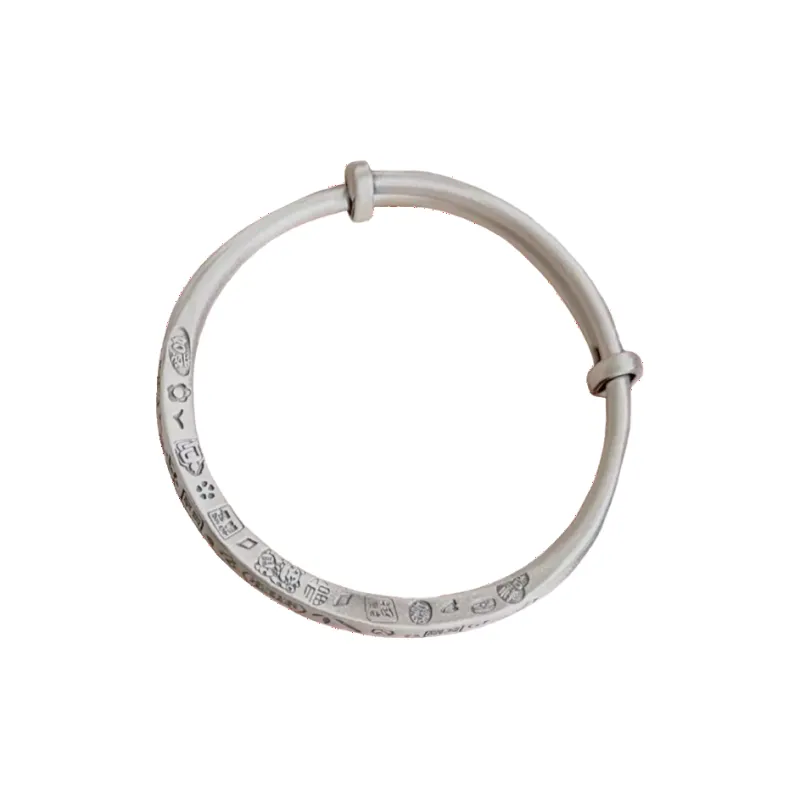 FUYUFU 999 Fine Silver Sterling Silver Bangle Women's-0