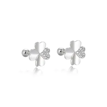 VASO S999 Fine Silver Stud Earrings Women's