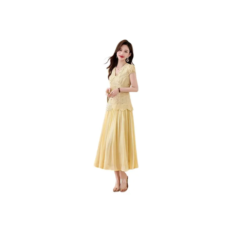 TEME Short Sleeved Dress Women's-5