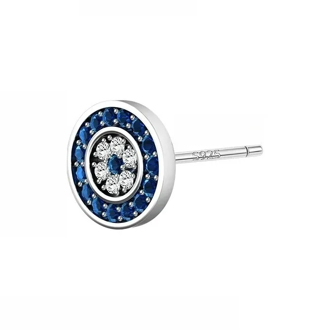 ZWU 925 Sterling Silver Stud Earrings Unisex-0