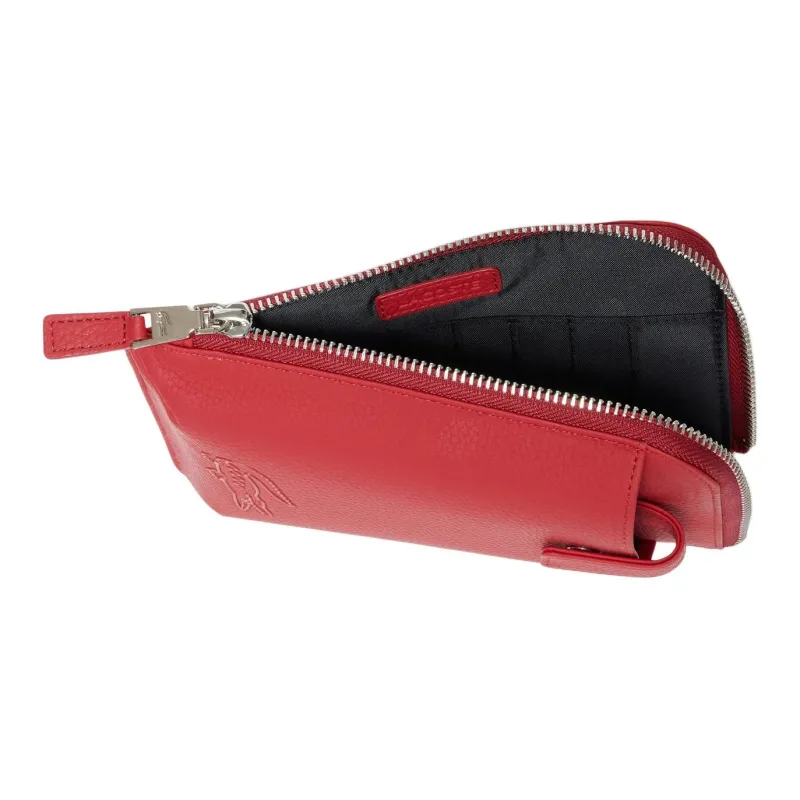 LACOSTE PU Cell Phone Pouch Women's Red-3