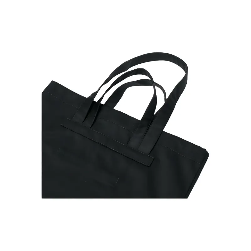 Nanamica Cotton Tote Bag, Shopping Bag, Shoulder Bag, Handbag Unisex Black-4
