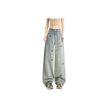Garbege Jeans Women's Vintage Blue Pants