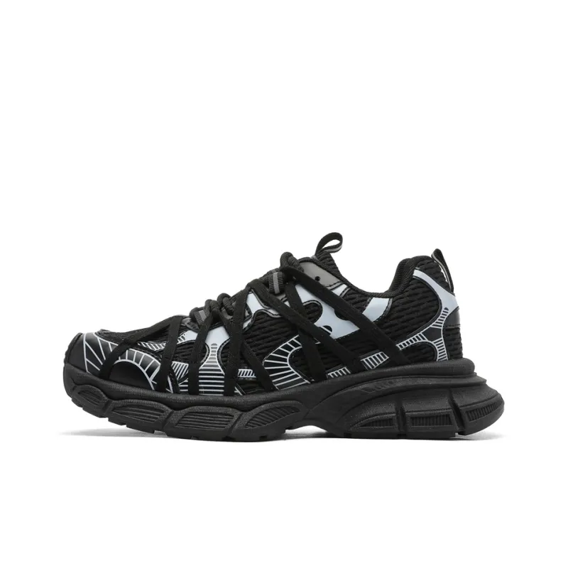 AMICNIEGD Breathable, Slip Resistant, And Abrasion Resistant Low Top Chunky Sneakers Men's-6