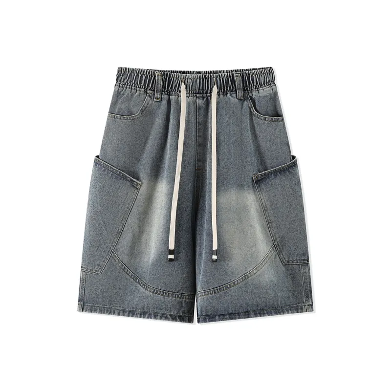 Michael Rock Denim Shorts Unisex-4
