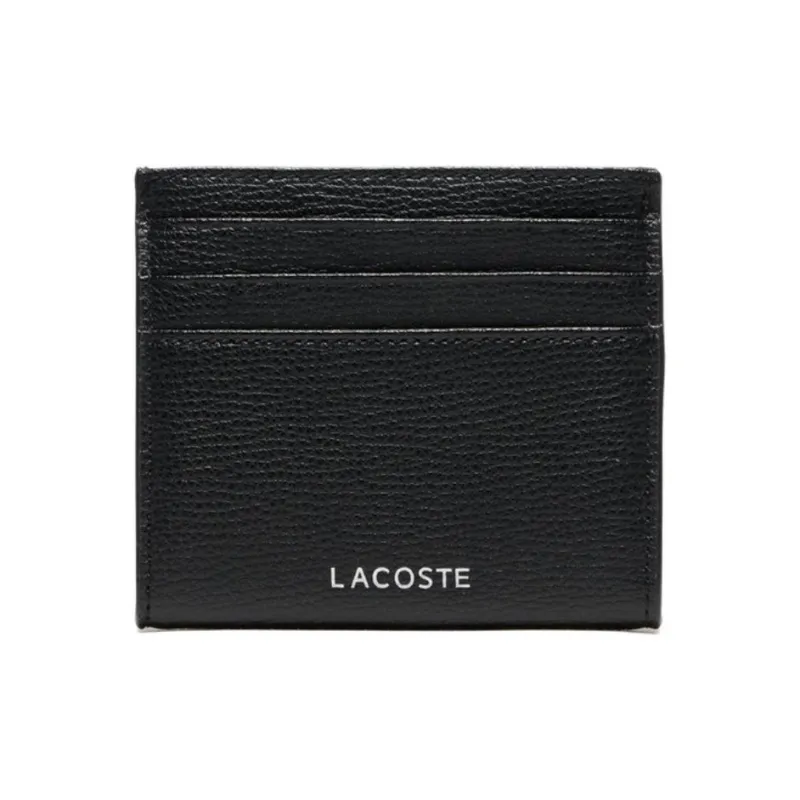 LACOSTE Cow Leather Wallet Men's Black-1