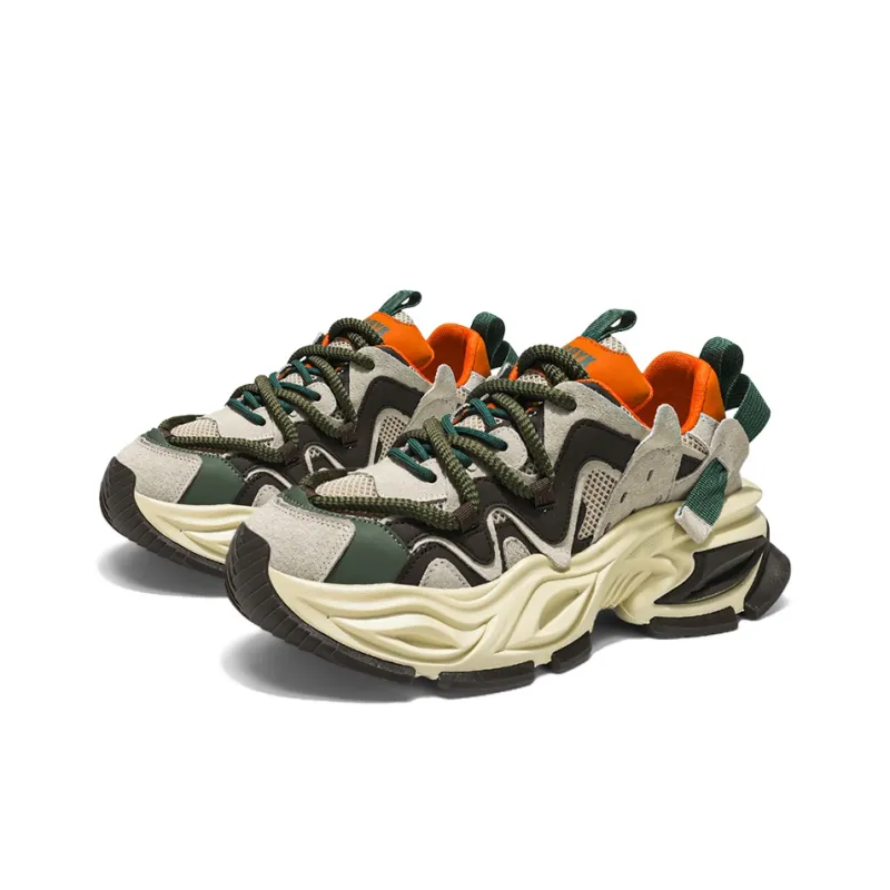 HACKBUTEER Low Top Chunky Sneakers Men's Box Included-3