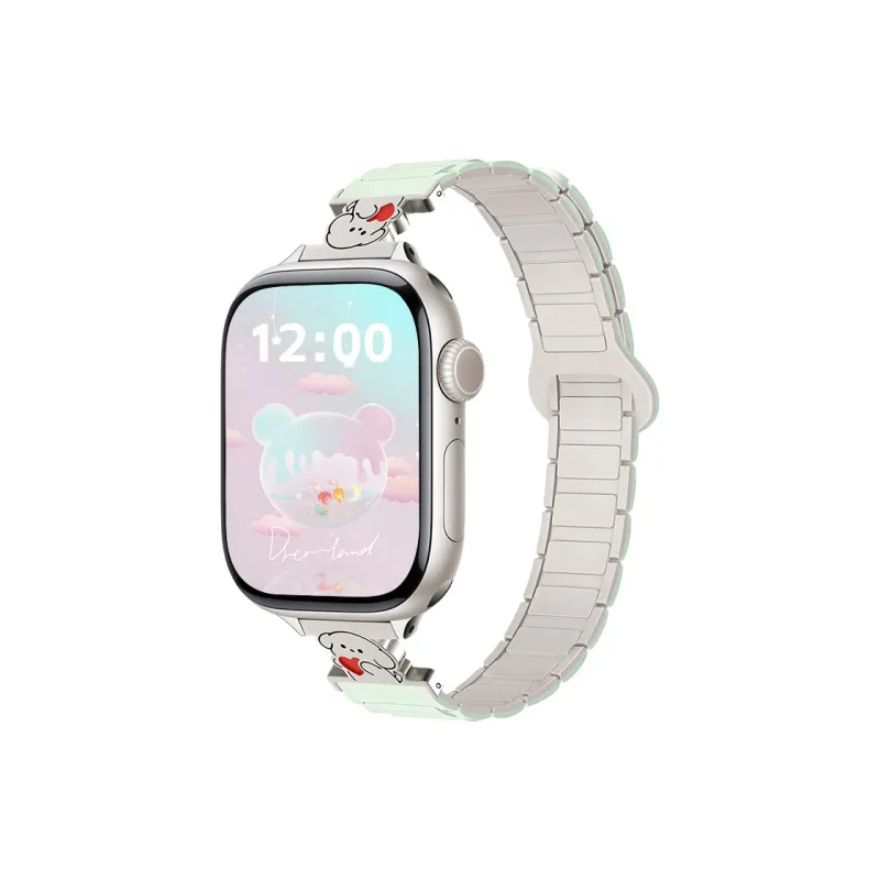 MILANQIAN M&Q Apple Compatibility Watch Band 38 46mm Silicone Material-7