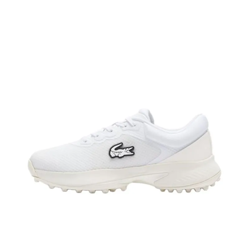 LACOSTE Anti Slip Wear Resistant Low Top Golf Shoes Women's White-0