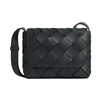 Bottega Veneta Diago Calfskin Shoulder Bag, Crossbody Bag Trumpets Men's Black