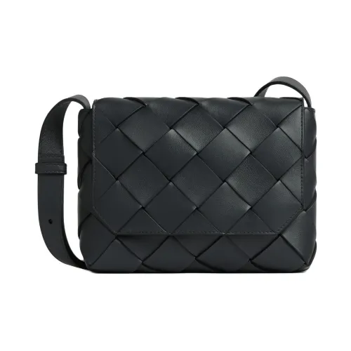 Bottega Veneta Diago Calfskin Shoulder Bag, Crossbody Bag Trumpets Men's Black