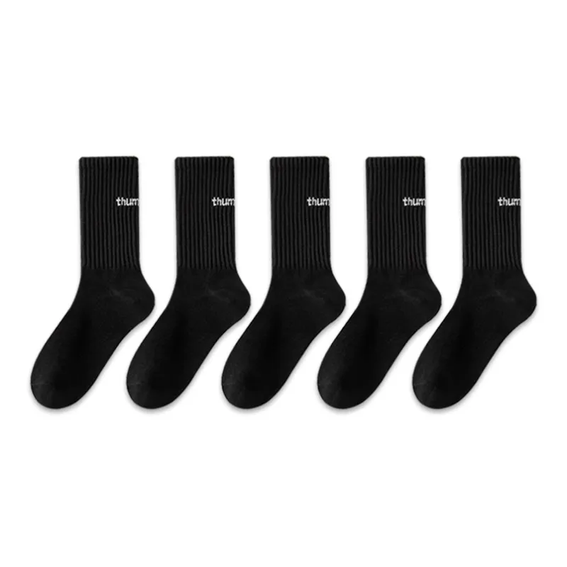 Mulong Family Mid Calf Socks Unisex 5 Pack-30