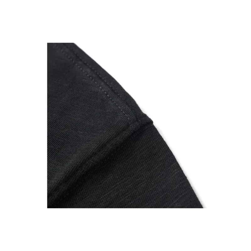 SIMWOOD T Shirts Men Washed Carbon Black-4