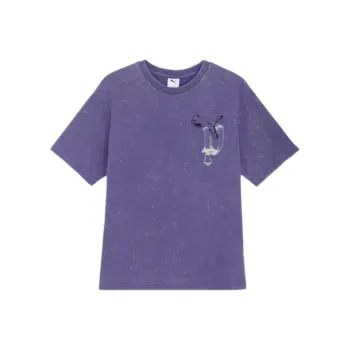 PUMA T Shirts Unisex Purple