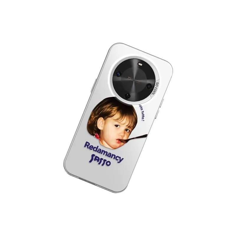 YAOCAI Acrylic Material Biting Spoon Little Boy Phone Cases Compatibility With MVMOM 30/20 Trendy And Cool-16