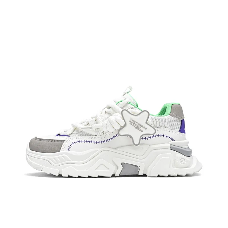 ROBINHOOD Cushioning, Slip Resistant, Abrasion Resistant, Coverage, Support Low Top Chunky Sneakers Men's-7