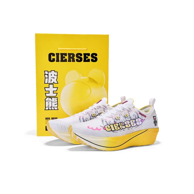 Boss Bear X CLERSES Muscle Cloud Limited Running Shoes Unisex Low Top Tiger With Wing-6