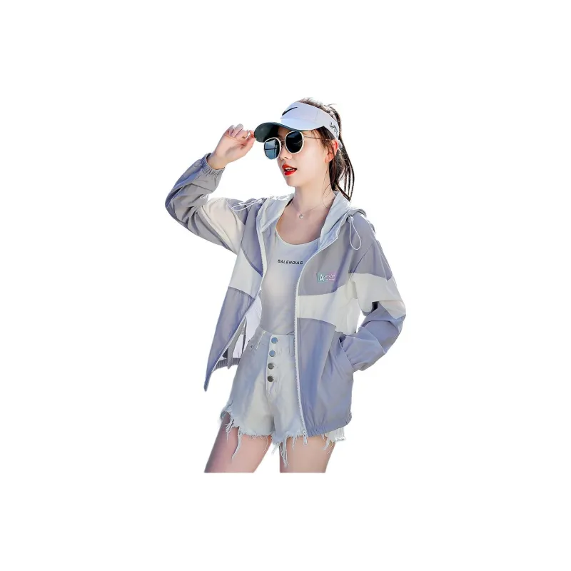 Flowers In Water Cropped Coat Women's-4