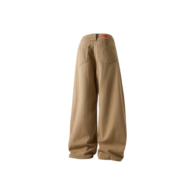 PAEFA Casual Pants Unisex Khaki-1