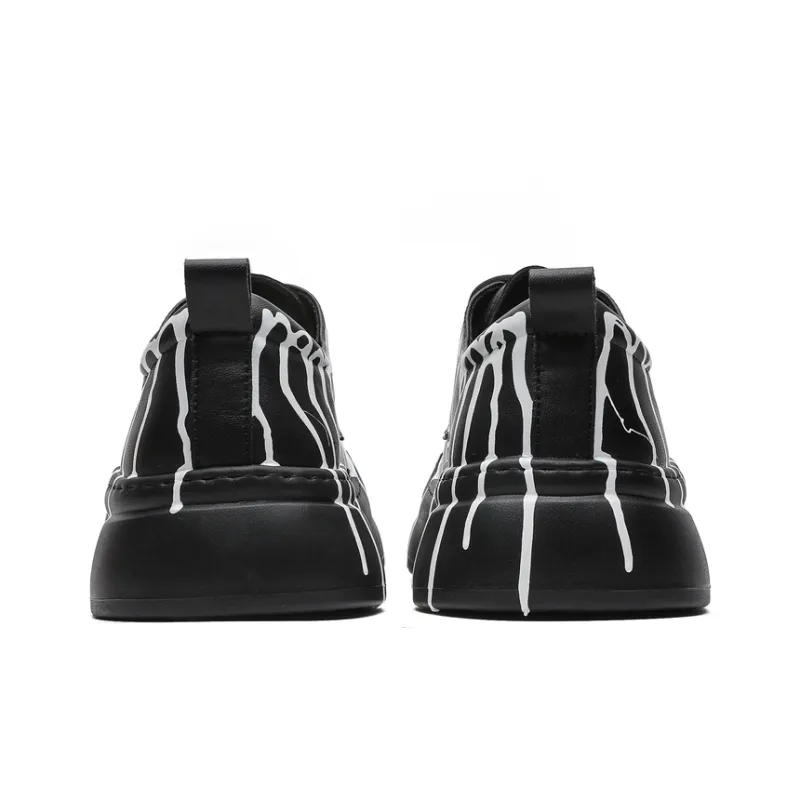 APRHE Slip Resistant, Abrasion Resistant, Lightweight, Height Increasing Low Top Skateboard Shoes Unisex-7