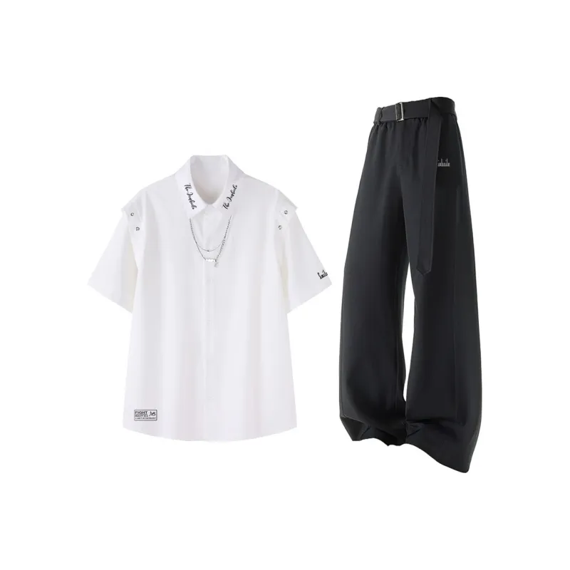 JINBEILE Shirt Matching Set Unisex-12