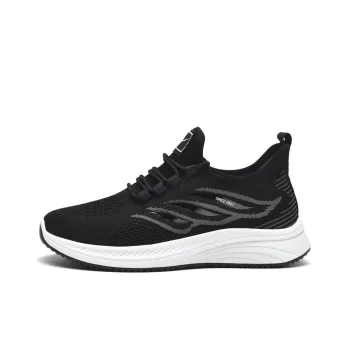 DOUBLE STAR 88 Cushioning, Slip Resistant, And Abrasion Resistant Low Top Casual Running Shoes Men's Black White