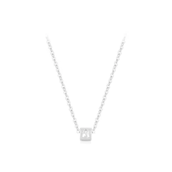PRETTY DIARY Sterling Silver Necklaces Unisex