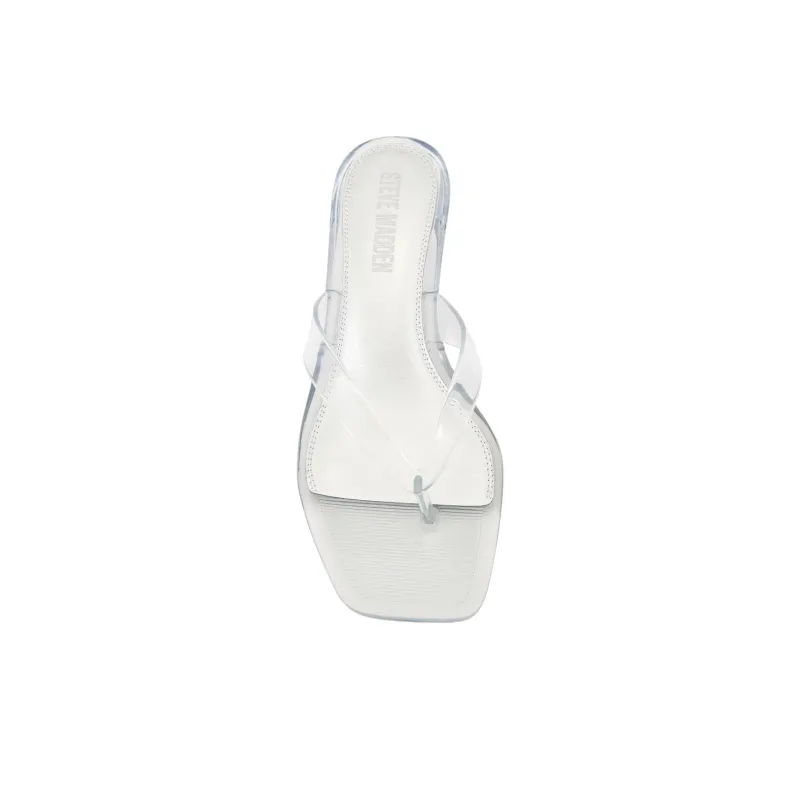 STEVE MADDEN Abrasion Resistant Flip Flops Women's Transparent-4