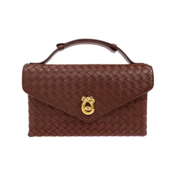 Bottega Veneta Leather Handbag Women's Brown