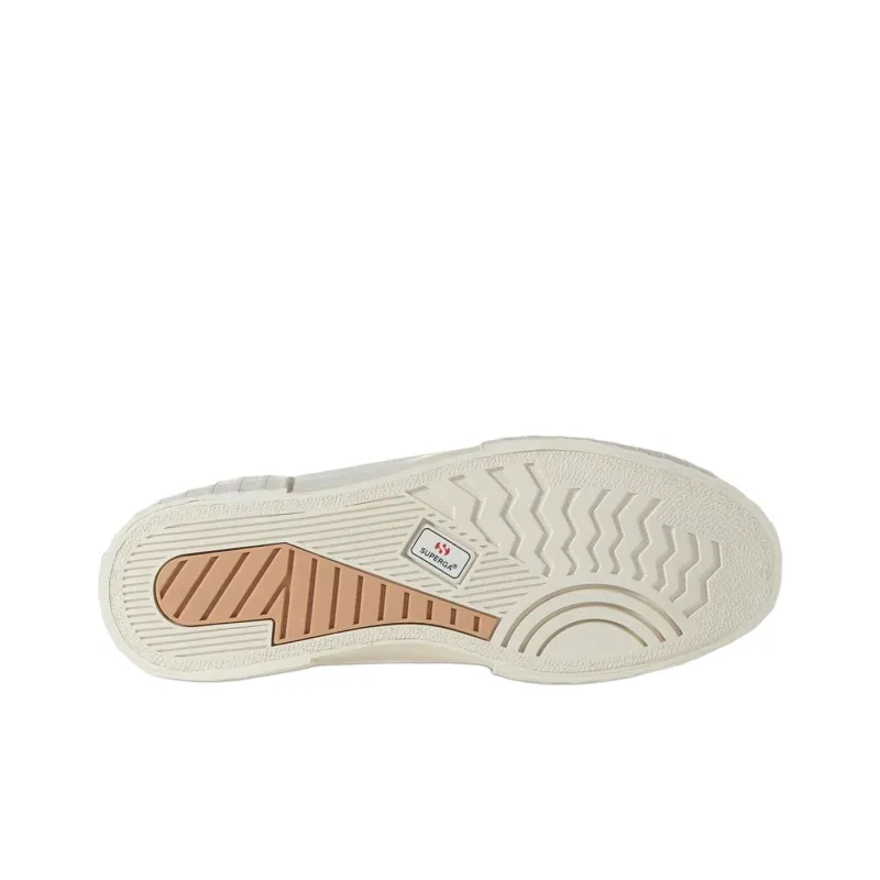 SUPERGA 2696 Stripe Abrasion Resistant High Top Skateboard Shoes Unisex White-4