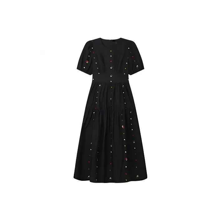 LUYOUYE Short Sleeved Dress Women's-1