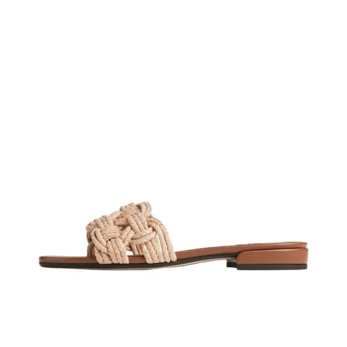 Jimmy Choo Slide Slippers Women's Beige