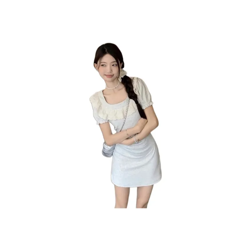 Mu Xiao Xin Short Sleeved Dress Women's-1