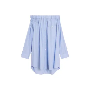 CELINE Long Sleeved Dresses Women's Blue