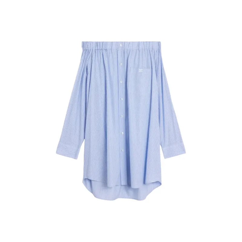 CELINE Long Sleeved Dresses Women's Blue-0