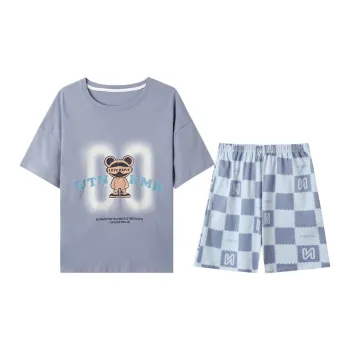 Mulong Family Pajama Set Men's Slate Gray